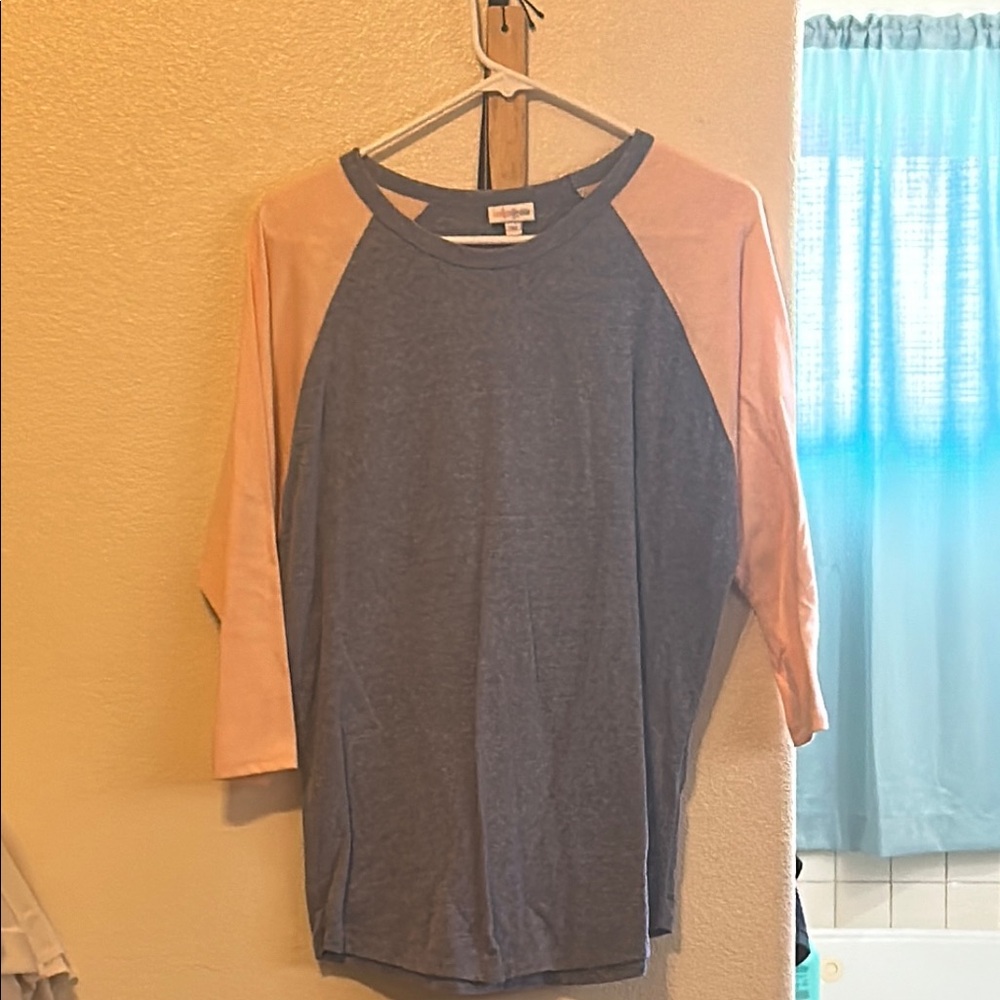 LulaRoe baseball style shirt.